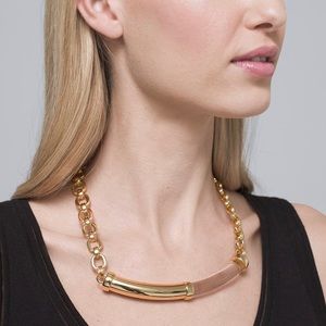 NWT Golden Lucite Statement Necklace 💗